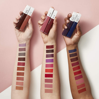 MAYBELLINE New York Super Stay Matte Ink Liquid Lipstick, 335 Hustler, 0.17 oz