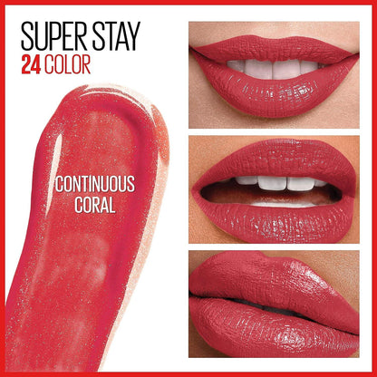 MAYBELLINE New York Super Stay 24 Hour Long-Lasting 2-Step Liquid Lipstick, Always Heather, 0.78 oz