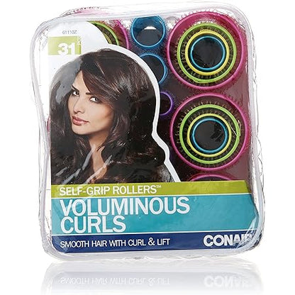 CONAIR Styling Essentials Extra Large Self Grip Rollers, 4 count