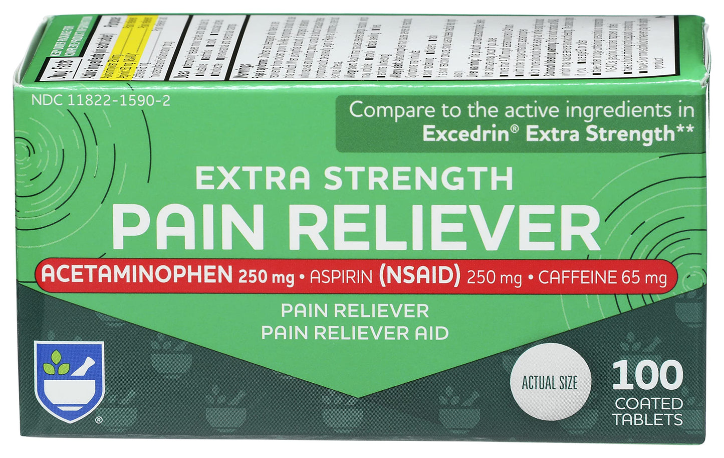 ACETAMINOPH-ASP-CAF 250-250-65MG CPL 100