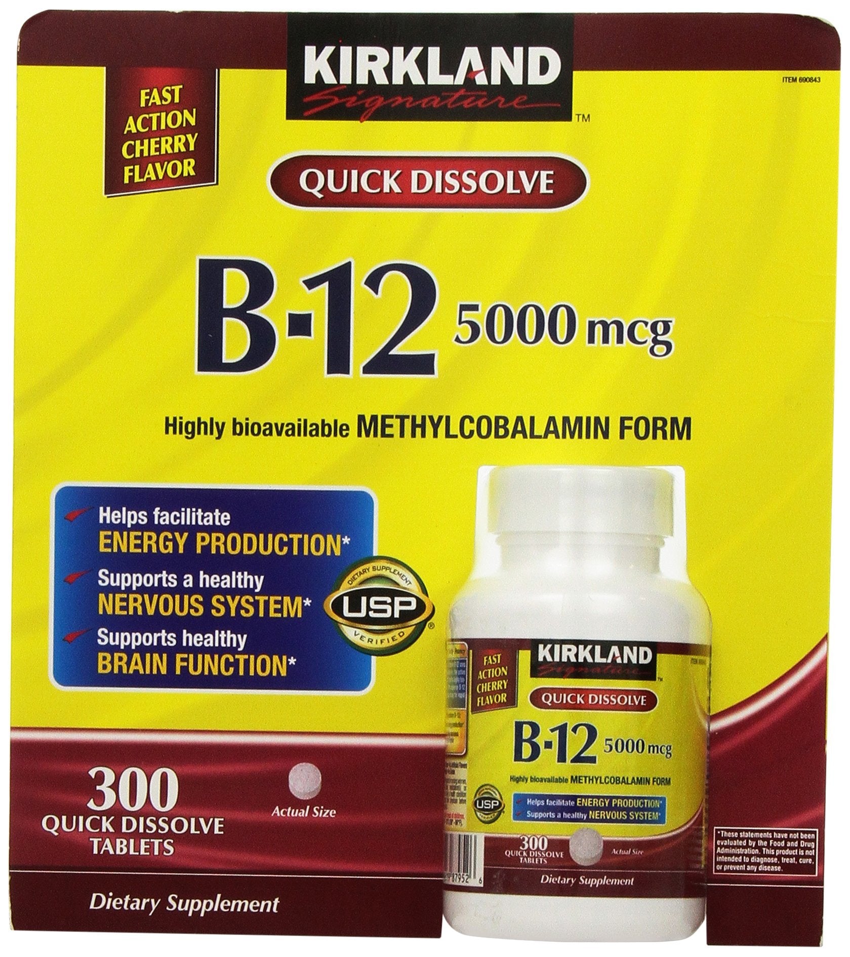 GNP B-12 QUICK DISSOLVE 5000 MCG TAB 60