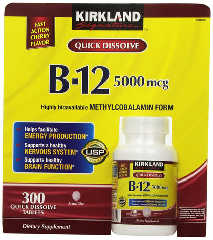 GNP B-12 QUICK DISSOLVE 5000 MCG TAB 60