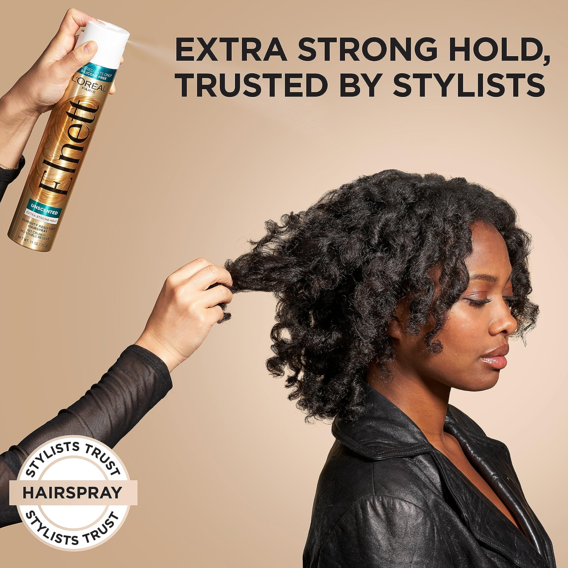 L'ORÉAL PARIS Elnett Satin Extra Strong Hold Unscented Hair Spray, 11 fl. oz.