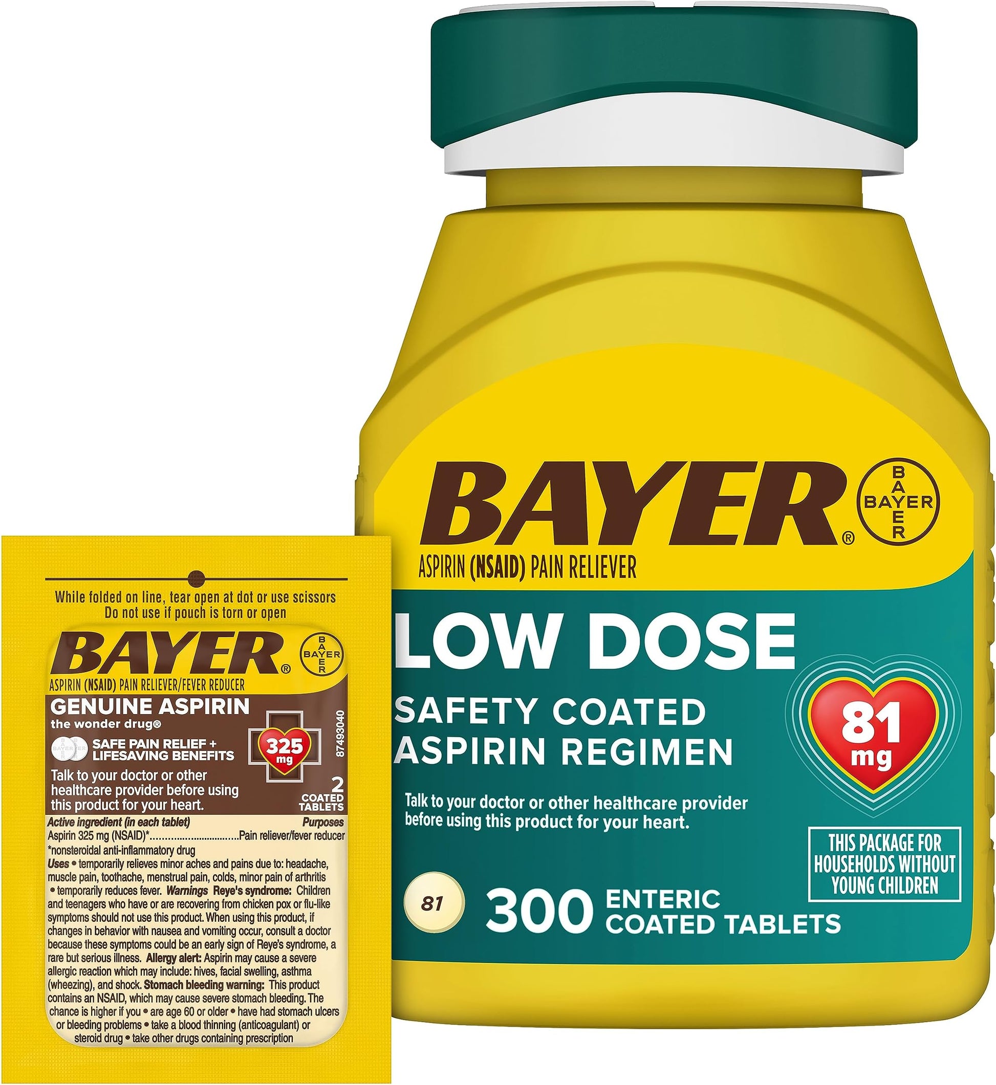 ASPIRIN LWDS TB 81MG 120 PN/RLV