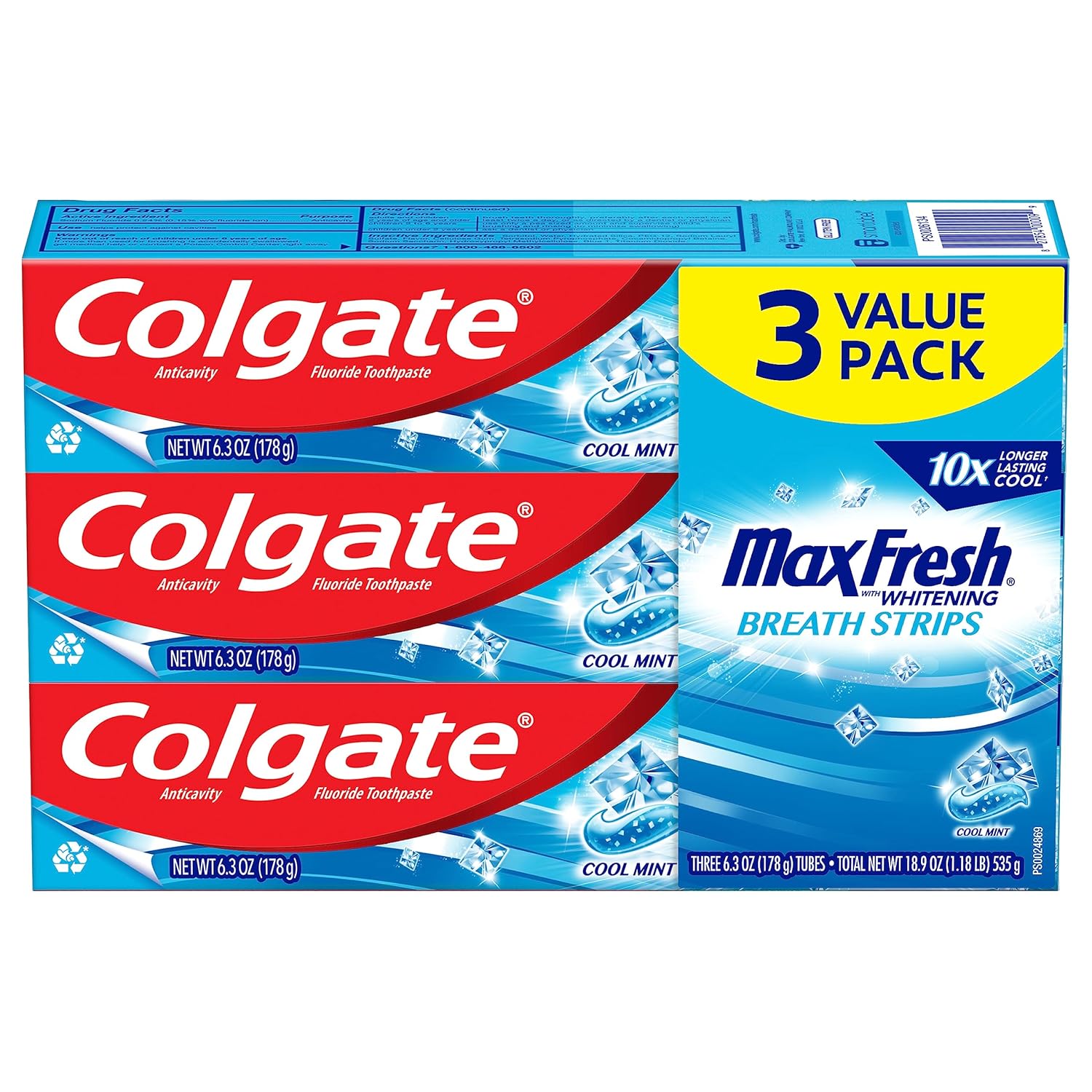 COLGATE MAX WHITE FRESH MINT 6OZ
