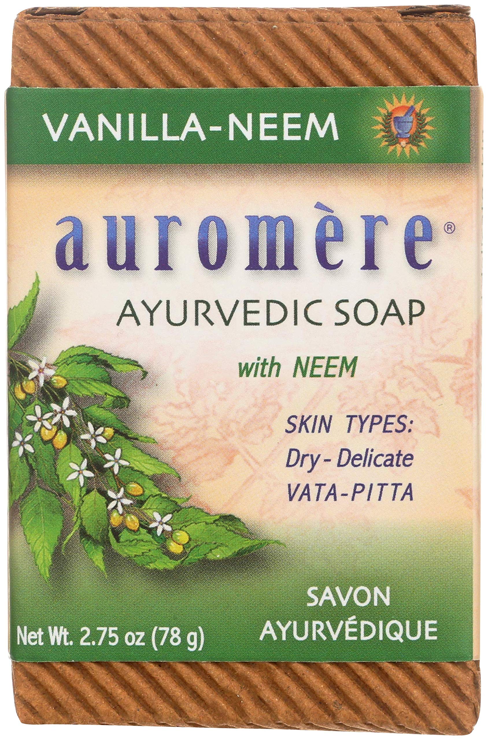 AUROMERE BAR SOAP,AYURVD,LAV-NEEM