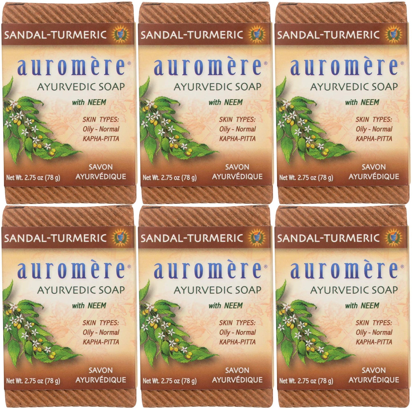 AUROMERE BAR SOAP,AYURVD,LAV-NEEM