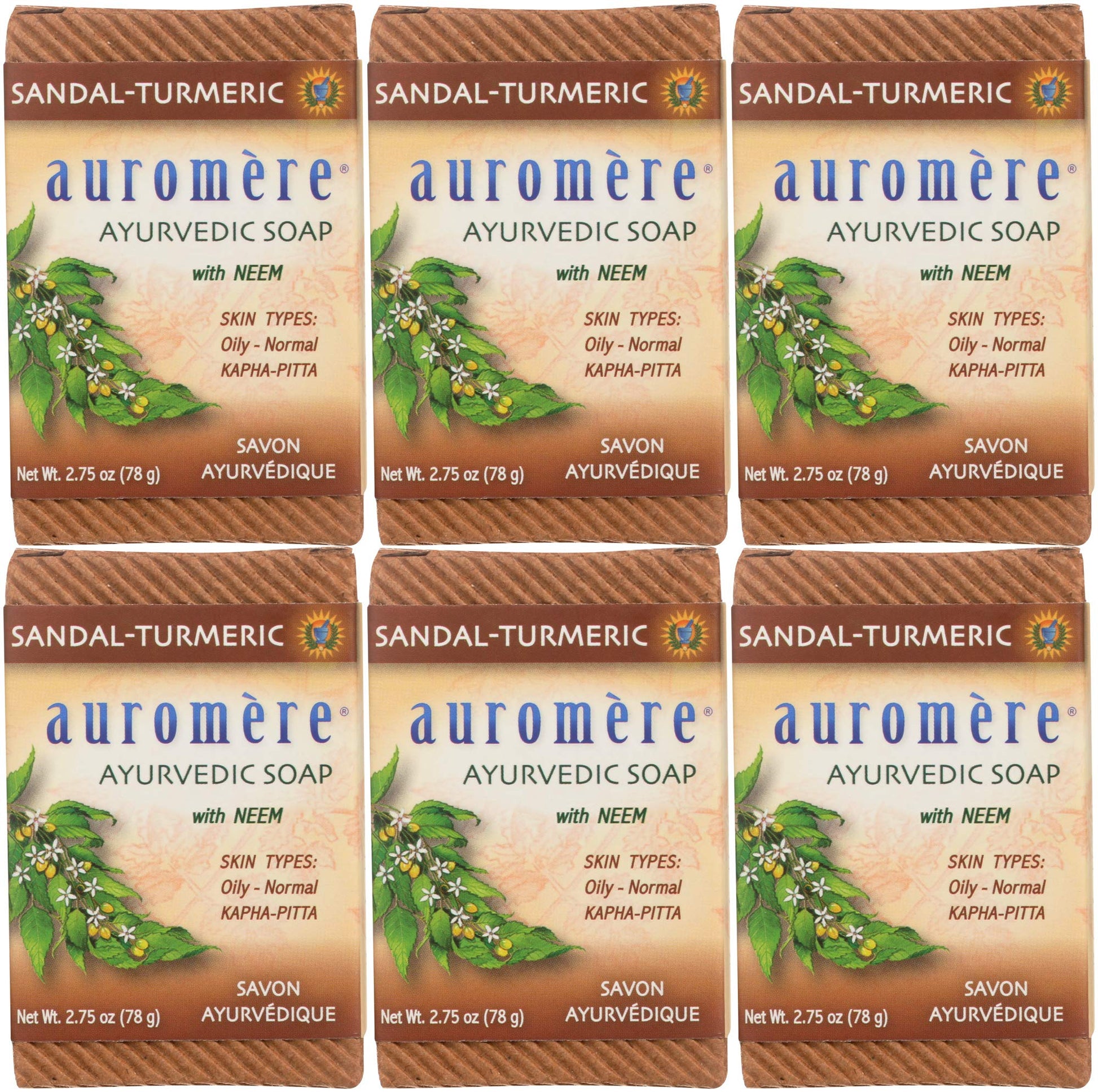 AUROMERE BAR SOAP,AYURVD,HIMA ROSE