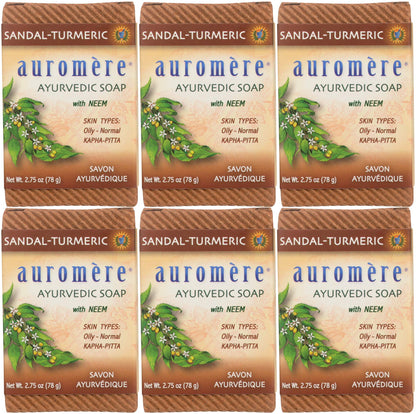 AUROMERE BAR SOAP,AYURVD,HIMA ROSE