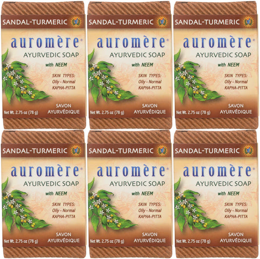 AUROMERE BAR SOAP,AYURVD,HIMA ROSE