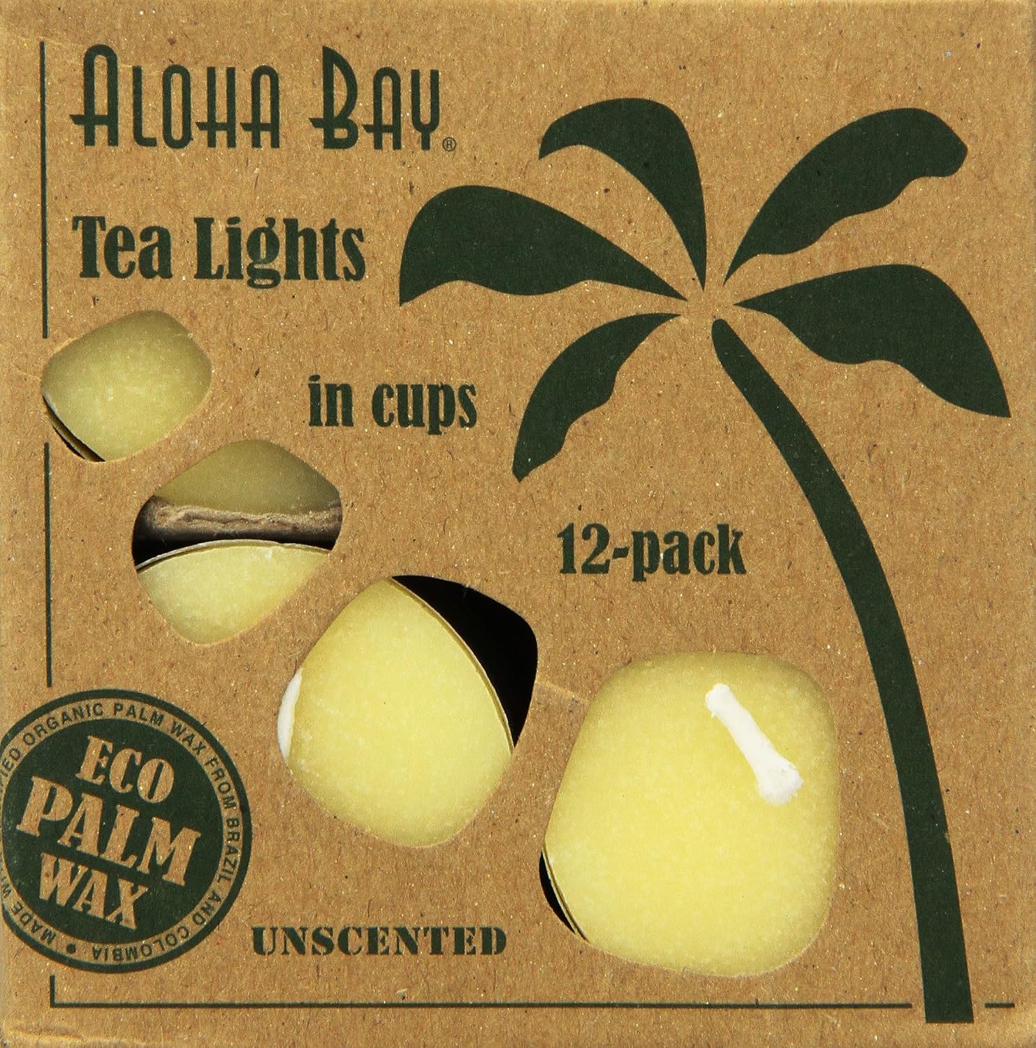 ALOHA BAY TEA LIGHT,CREAM