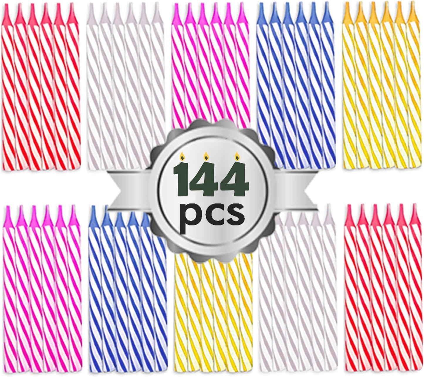 Unique 24 Count Twist Birthday Candles
