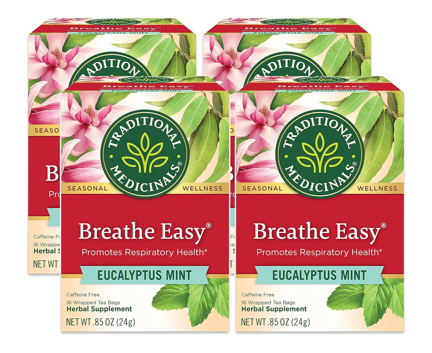 TRADITIONAL MEDICINALS TEA,OG3,BREATHE EASY