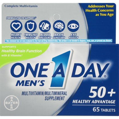 ONE-A-DAY ADVANTAGE MEN 50+ TAB 65CT