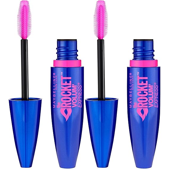 MAYBELLINE New York The Rocket Washable Mascara, 400 Blackest Black, 0.3 oz