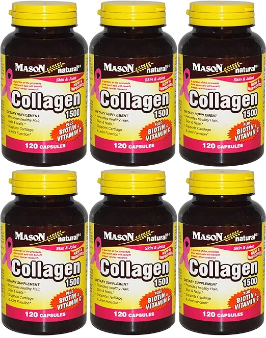 COLLAGEN 1500MG CAPSULES 120CT MASON
