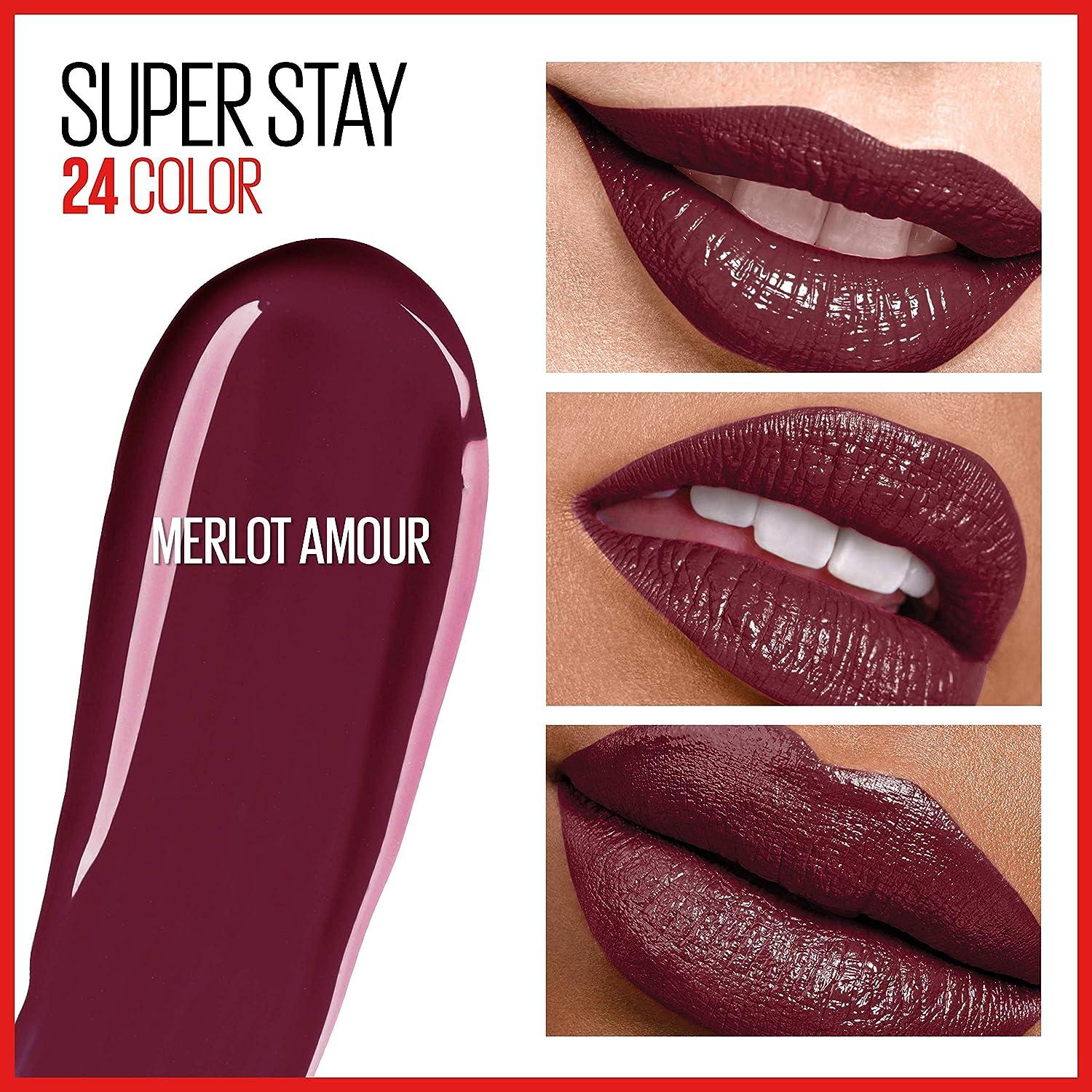 Maybelline Super Stay 24 Color Lipstick 265 Merlot Armour
