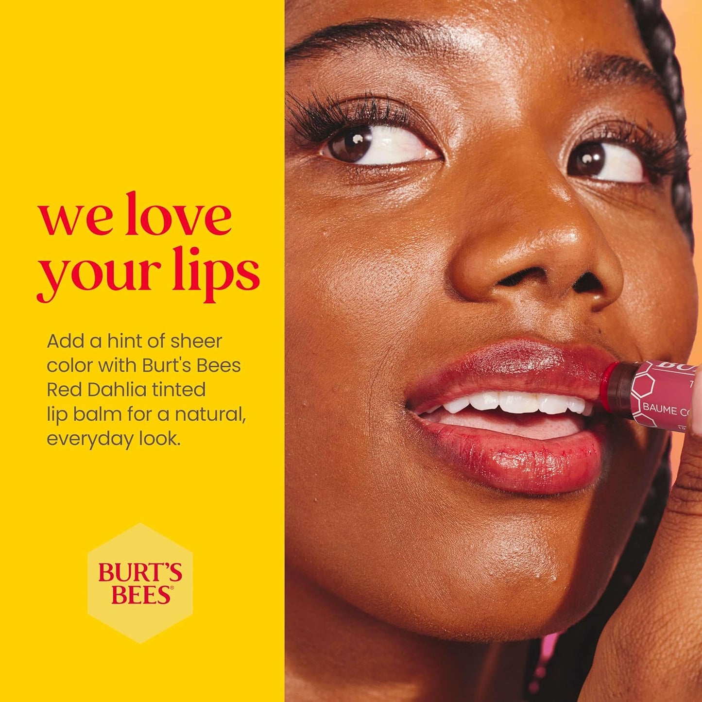 Burt's Bees Tinted Lip Balm - Red Dahlia, Carded