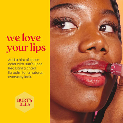 Burt's Bees Tinted Lip Balm - Red Dahlia, Carded