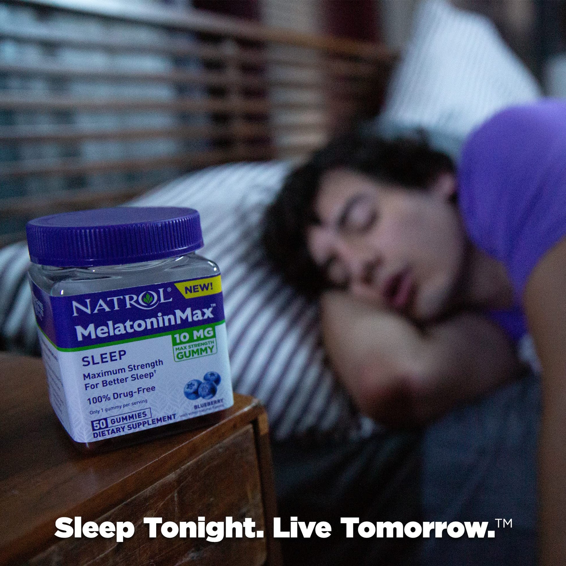 MELATONIN MAX SLEEP 10 MG GUMMY 50CT