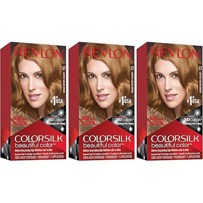 REVLON COLORSILK 57 LGHT GLD BRN H/C 1CT