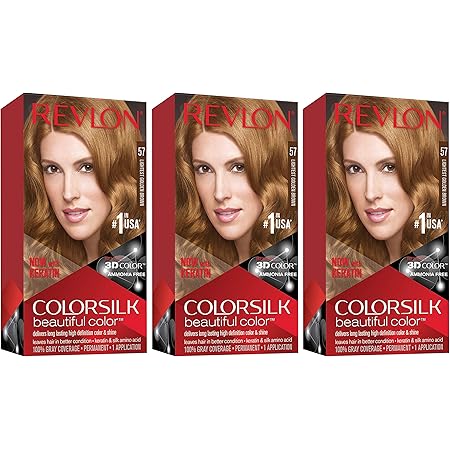 REVLON COLORSILK 57 LGHT GLD BRN H/C 1CT