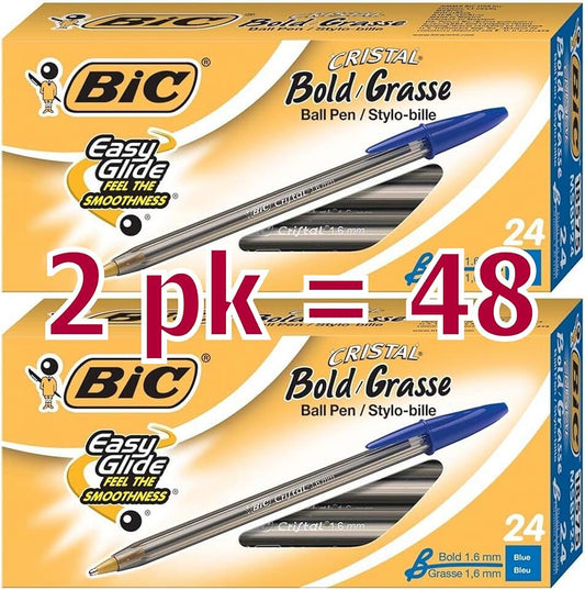 BIC CRISTAL 12X2 MD BLU