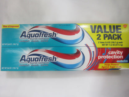 AQUAFRESH CAVITY PROTECTION PASTE 5.6OZ