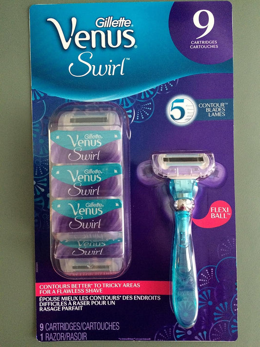 GILL VENUS SWIRL RAZOR W/2 CRT