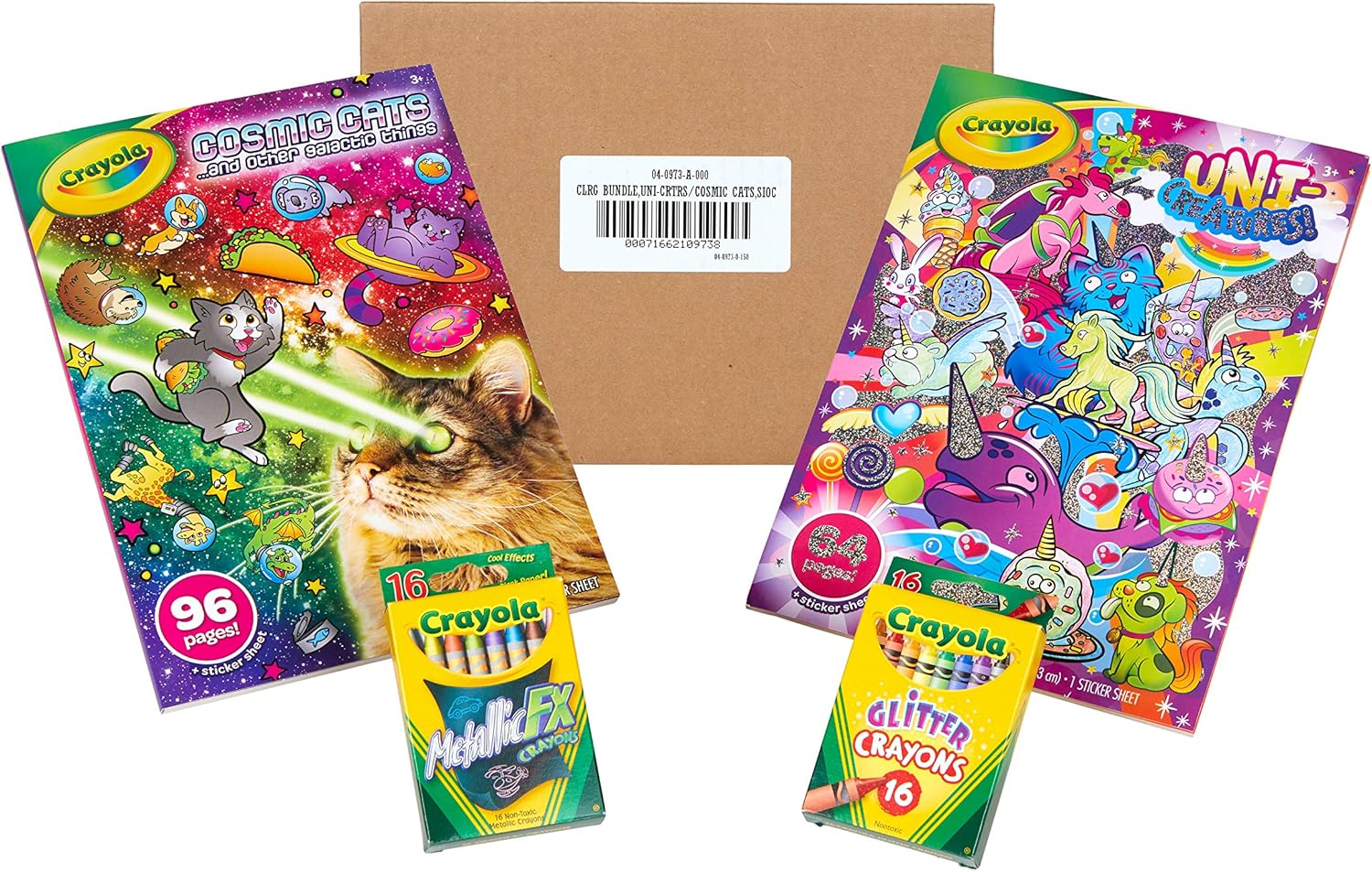 Crayola Uni-Creatures Coloring Book, 96 pages