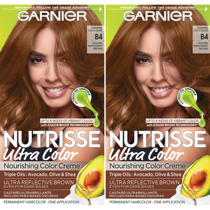 Garnier Nutrisse Ultra Creme Nourishing Permanent Hair Color - 60 Light Natural Brown
