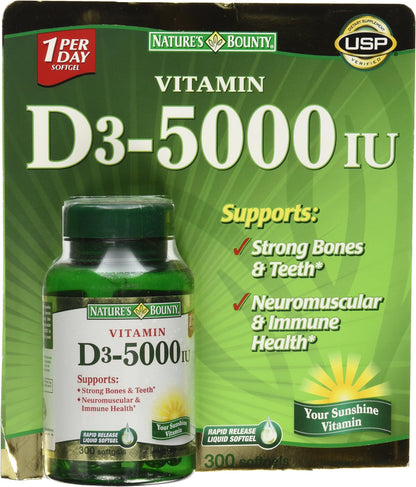 VITAMIN D3 50 MCG SGC 350 NAT BOUNTY