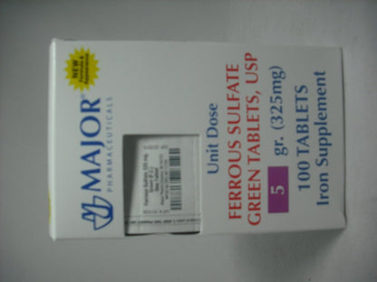 FERROUS SULFATE TB 325MG 100