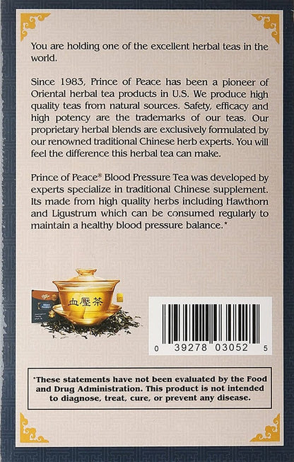 PRINCE OF PEACE TEA,BLOOD PRESSURE