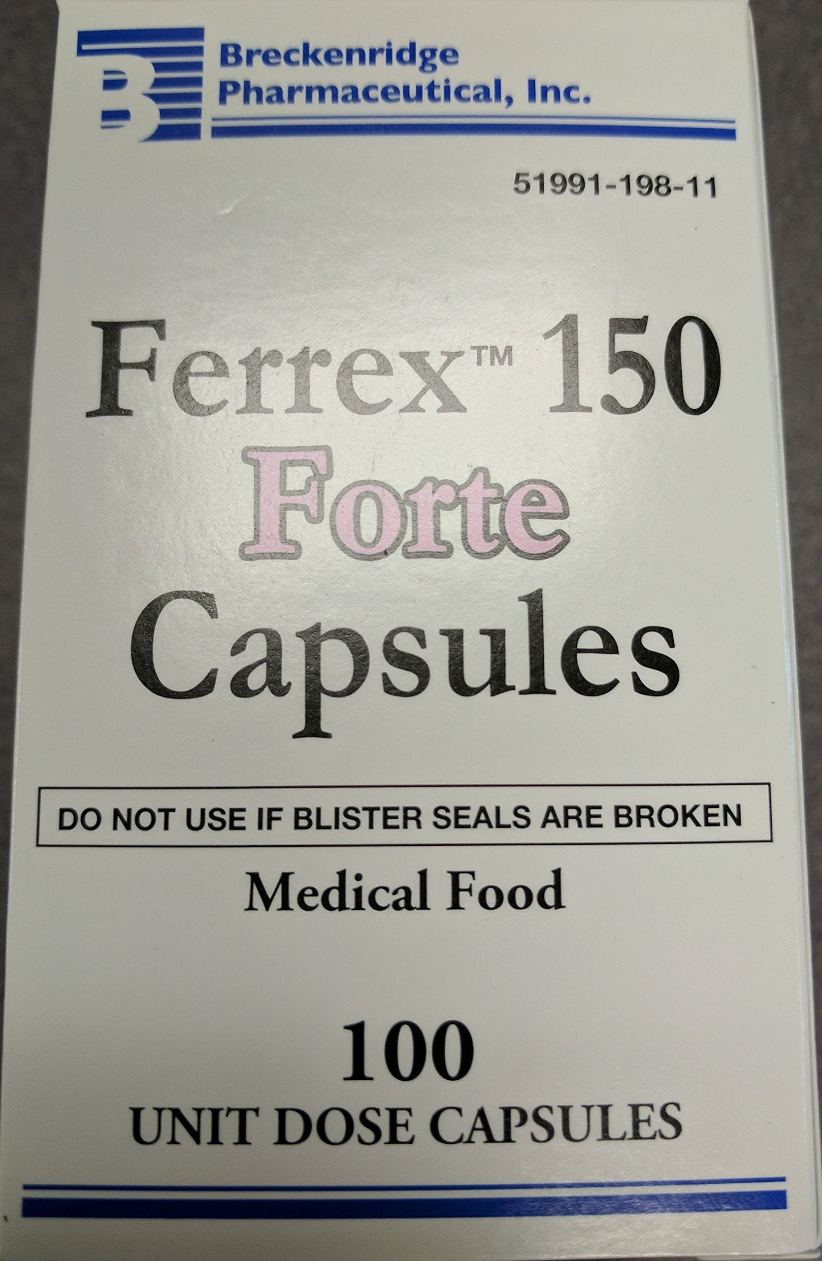 FERREX 150 MG CAP 100 UD