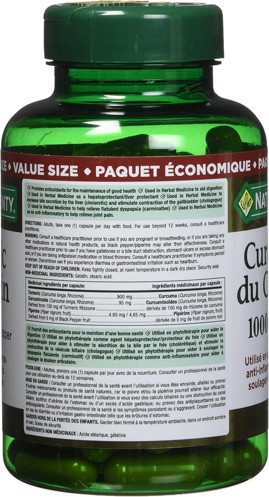 NT TURMERIC CURCUMIN CP 1000MG 90