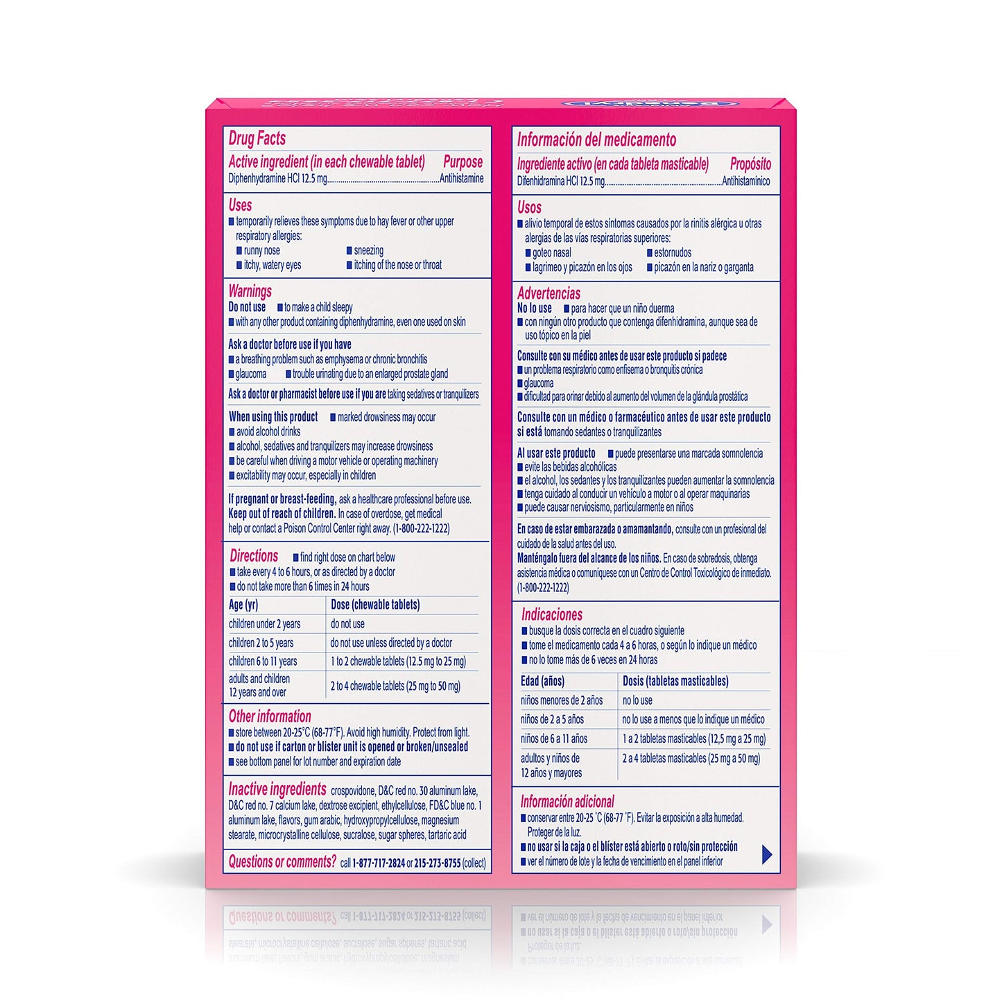 BENADRYL CHD CW 12.5MG 20 GRAPE