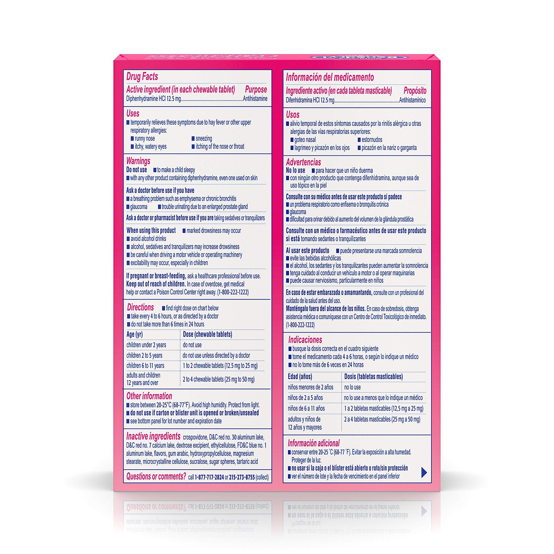 BENADRYL CHILD ALLERGY GRAPE CHWTAB 20CT