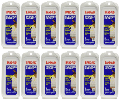 BAND AID FLEX FABRIC TRAVEL 12X8CT