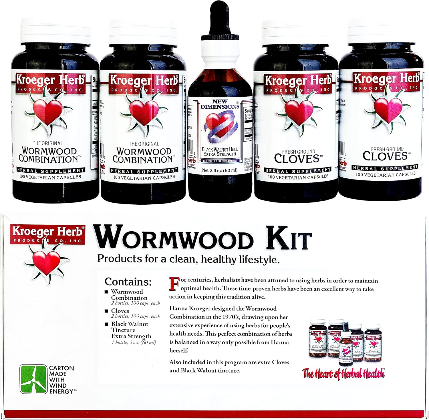 KROEGER HERB WORMWOOD KIT,PARASITE CNL