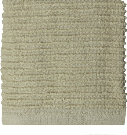 MUkitchen 100% Cotton Ridged Solid Cloth - Oatmeal, 12"x12"