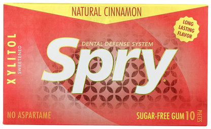 SPRY CHEW GUM,CINNAMON,XYLITL