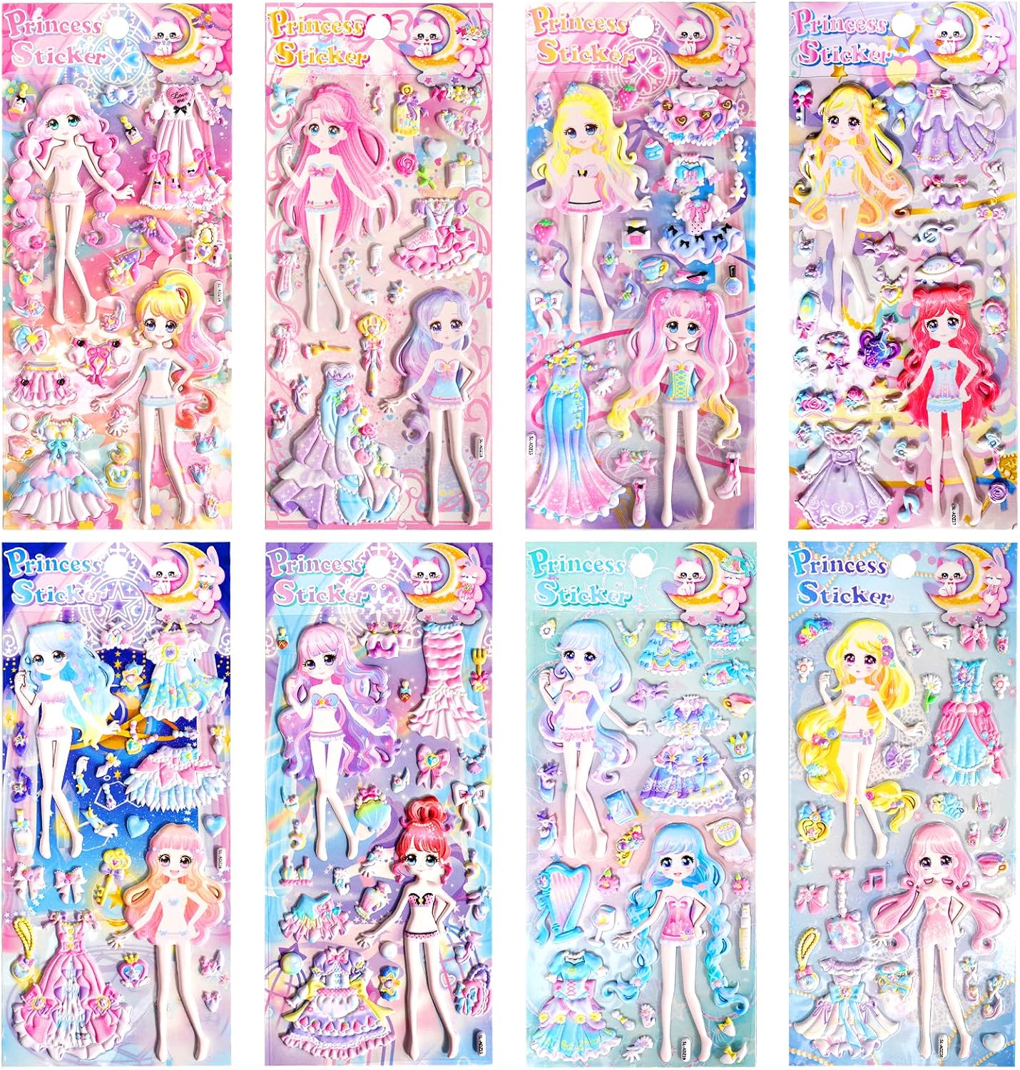 PUFF STICKER PLAY SET-PRINCESS