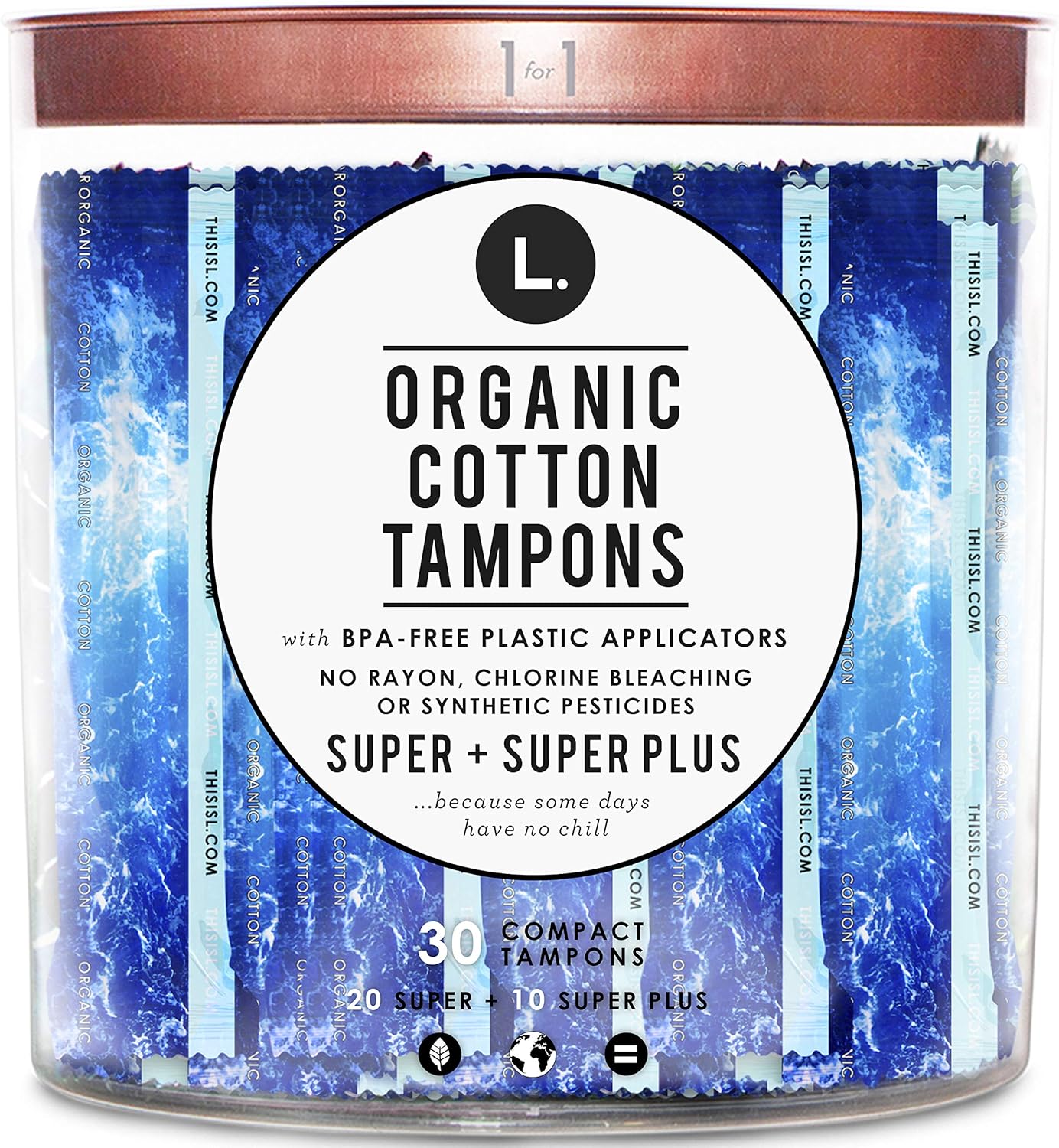 L 100% ORGANIC COTTON REG TM 30