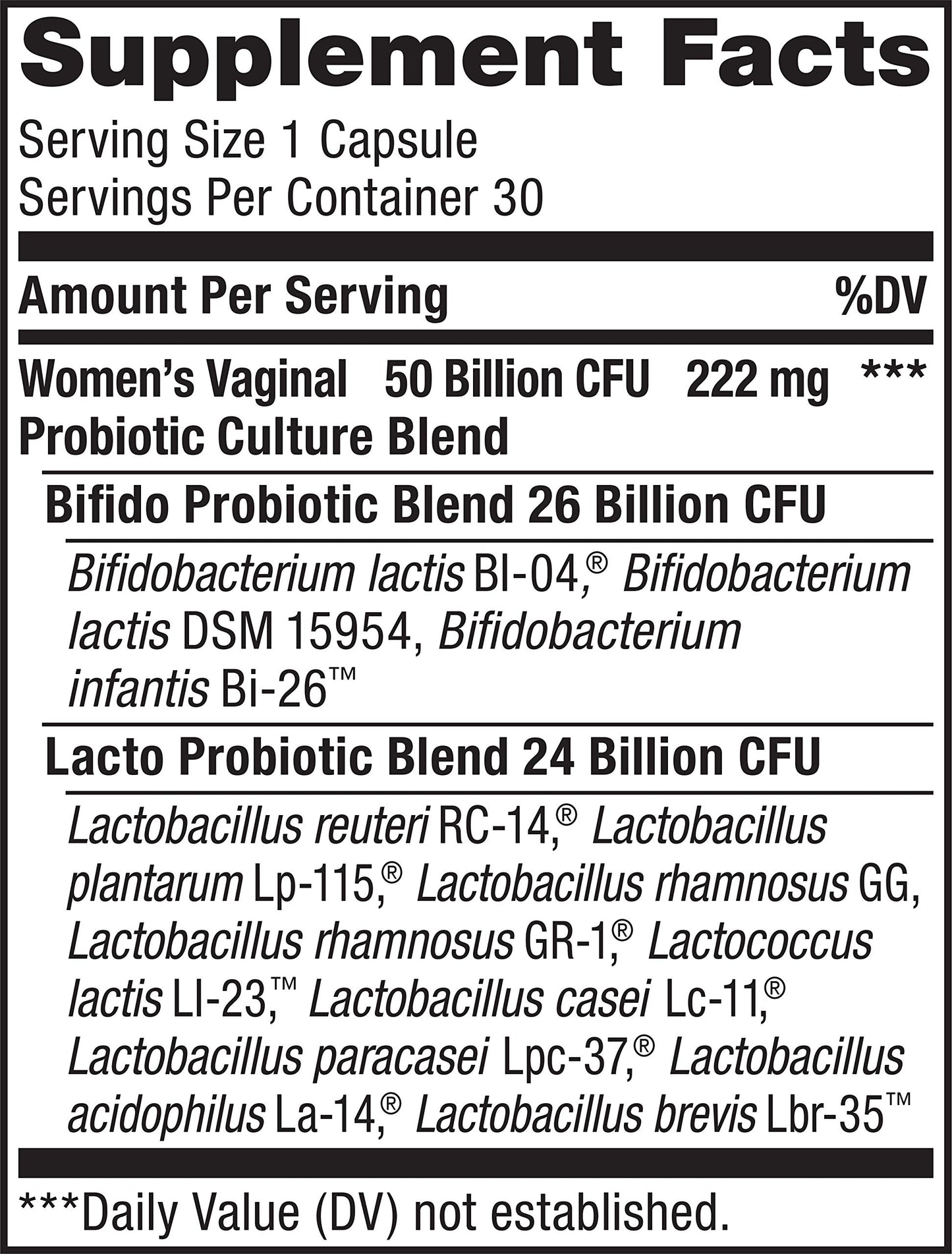 ULT FLRA,PROBIO,WOMEN,90B
