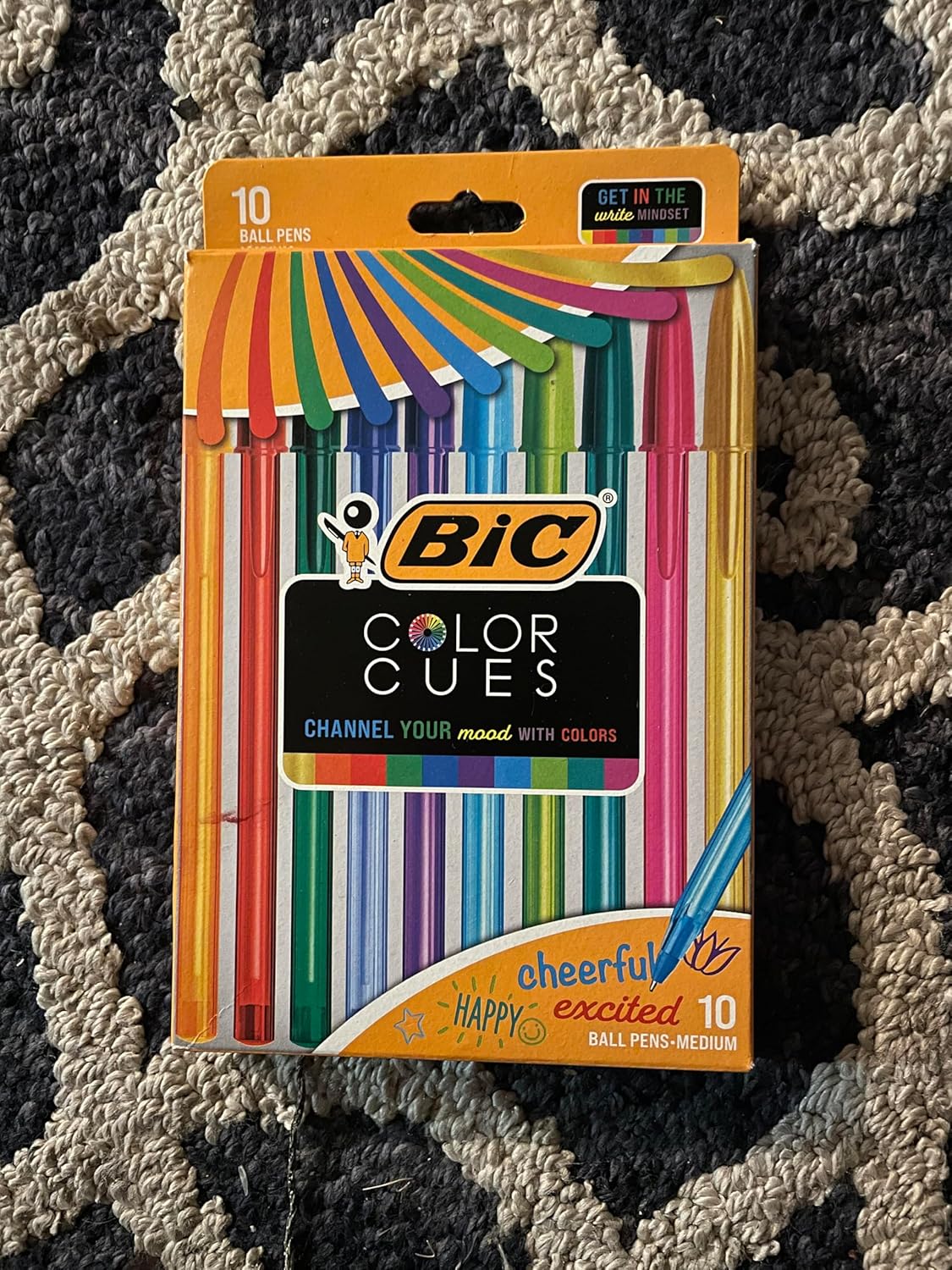 BiC Cristal Color Cues Ballpoint Pen - Assorted, 10 count