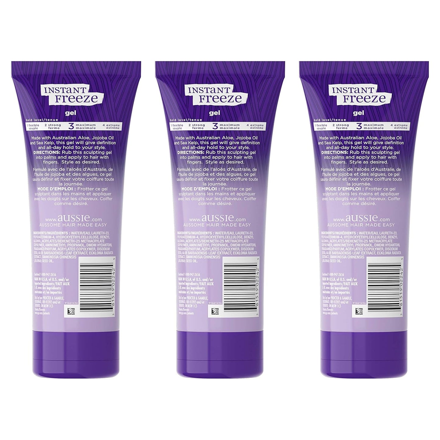 AUSSIE GEL SCULPTING INSTNT FREEZE 7OZ
