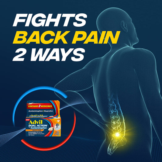 ADVIL DUAL ACTION W/ACET BCK PAIN CPL 72