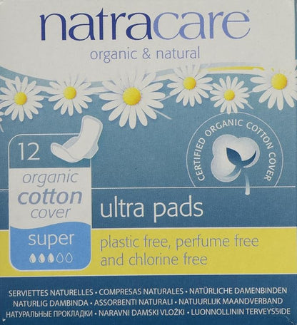 NATRACARE PADS,ULTRA LONG W/WINGS