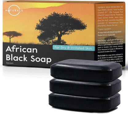 DR.NATURALS BLACK BAR SOAP  4OZ
